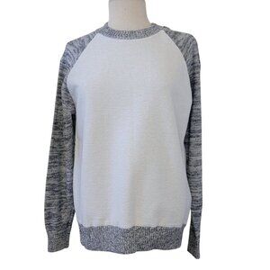 Vintage Mossimo Y2K 100% Cotton Color Block Long Sleeve Crew Neck Sweater M